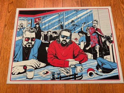 RARE! Quentin Tarantino VS. Coen Brothers Pulp Fiction Art Print 94/200 Signed