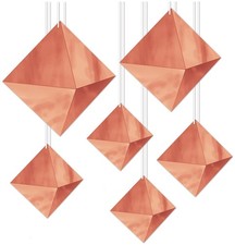 3-D Foil Diamonds of Size 5"-11" for Christmas - Beistle