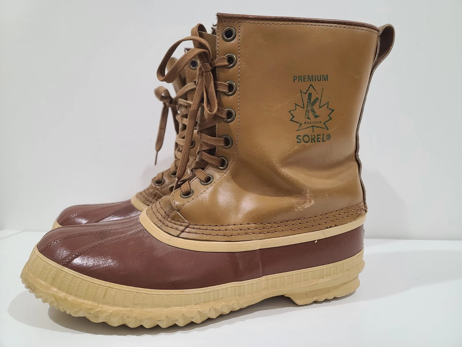 Vintage Kaufman Sorel Premium Leather Snow Boots – Size 11 – Made in Canada