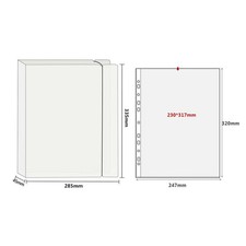 A4 Booklet Folder with Ring Binder Foldable Business Padfolio with Removable Pag