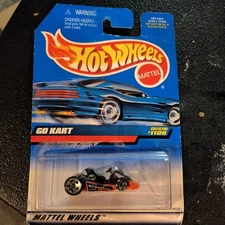 1998 Vintage Hot Wheels Collector #1106 GO KART Orange w/Chrome 5Dot Sp-Front MW