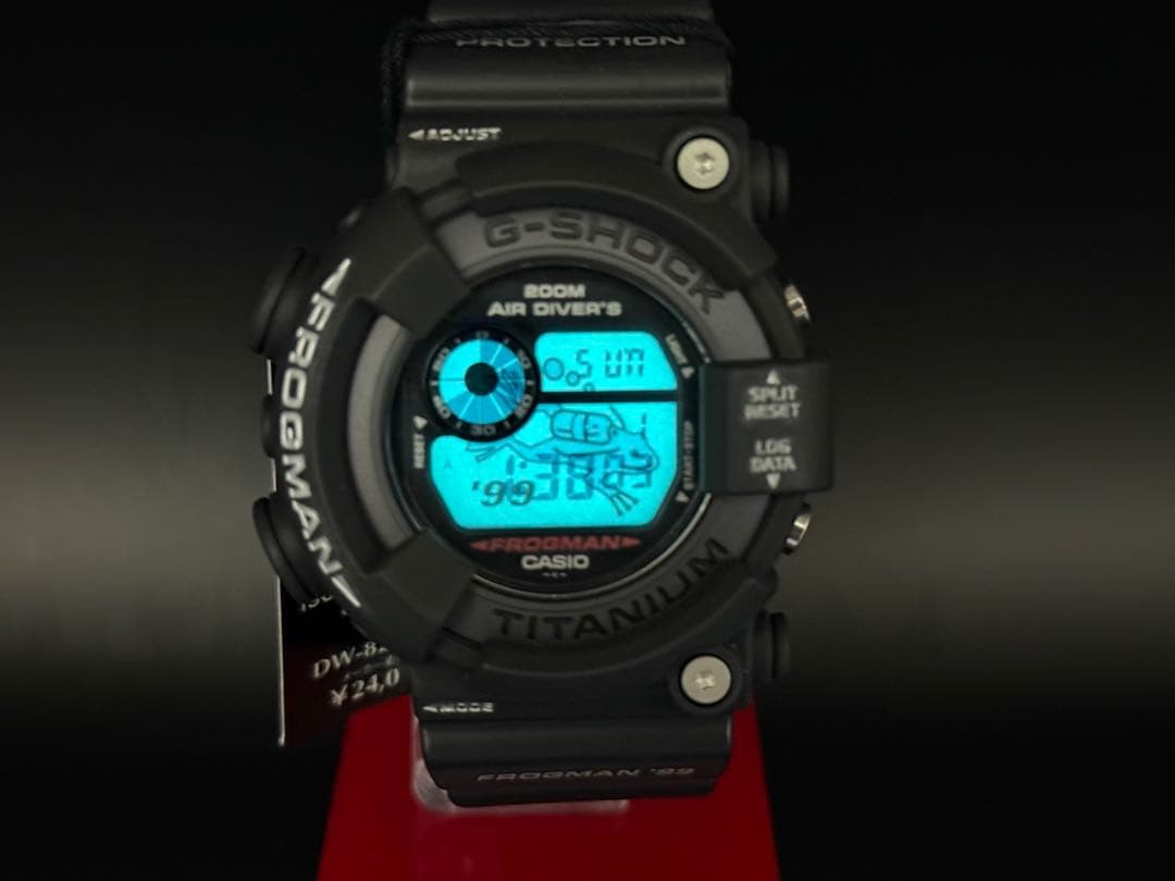 CASIO G-SHOCK FROGMAN DW-8200ZU-1T '99 Black Wristwatch Titanium