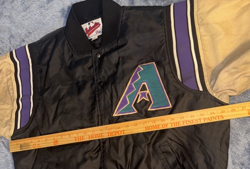 Vtg Majestic Arizona Diamondbacks 90’s Bomber Jacket Men’s Lg Diamond Collection - Picture 4 of 17