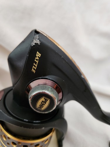 Penn Battle 3000 Vintage Spinning Reel Gear Ratio 6.2:1.      R#72 - Foto 7 di 8