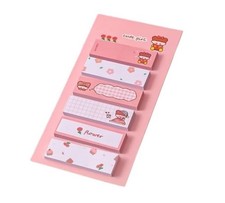 120Pcs Pink Cute Sticky Note,Girl Animal Pattern Note Standard,