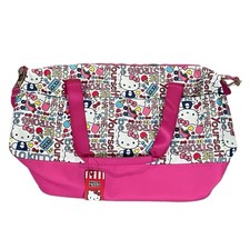 Hello Kitty Pink White Duffle Bag - Carry On/Overnight Travel Tote NWT