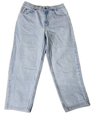    Vintage 90s Levis Denim Blue Jeans Juniors Teens Size 12 1/2 26x22 Orange Tab