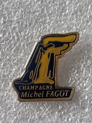 Anstecknadeln Champagner Michel Fagot Vignobles Wein Wein Flasche Alkohol Winzer