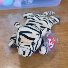 Ty Beanie Babies Stripes Tiger Plush Stuffed Animal 1995 3 