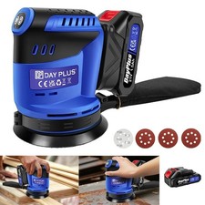 Brushless Orbital Sander Cordless Random Orbit Sander Battery Charger Sanding