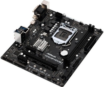 ASRock H310CM-HDV/M.2 Motherboard   H310 LGA 1151 DDR4 mATX Core M.2 DVI-D #bv