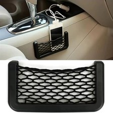 1Pc Car Interior Elastic Net Storage Phone Holder Organizer Adhesive Accessories