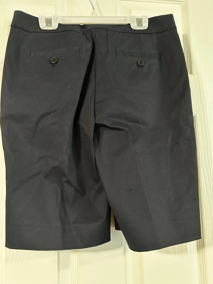 Jones New York Signature Petite Stretch Shorts Admiral Navy Size 6P - Imagem 4 de 4