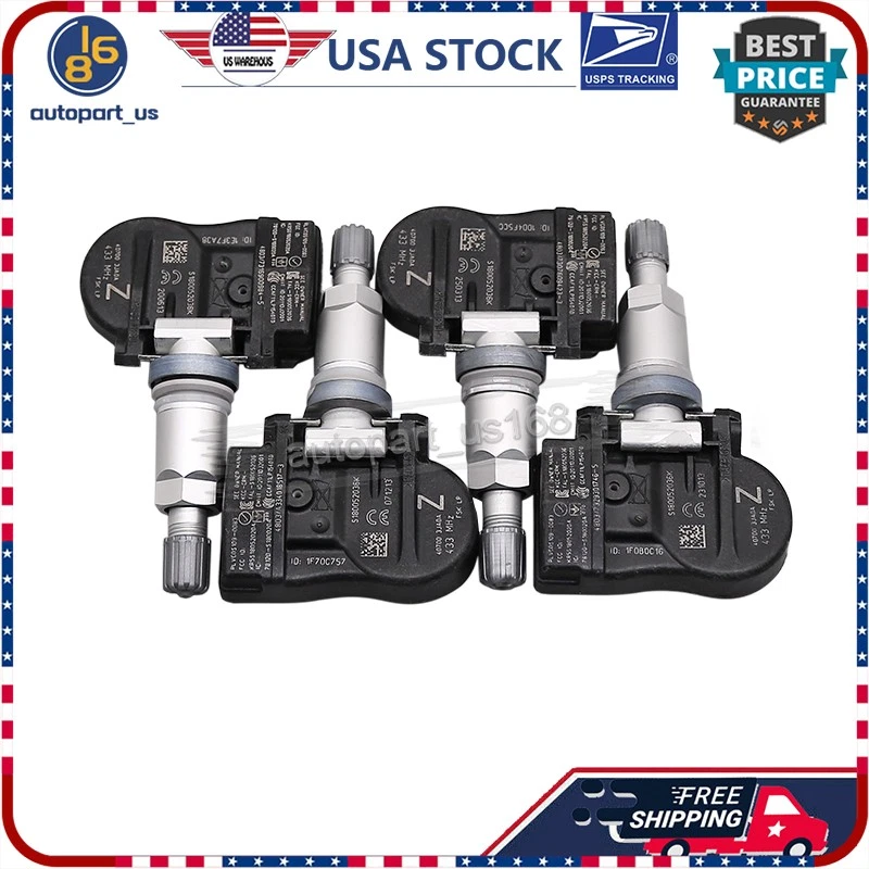 (4) Sensores TPMS 433 MHz para Nissan Murano Máxima 3,5 L 40700-3JA0A 40700-3JA0B Foto 2 de 4