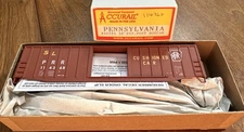 Accurail HO Kit #56321 50’ Ext Post Box Car Pennsylvania #114368 NOS NY