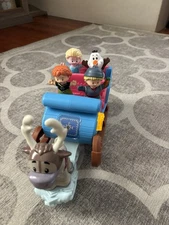 Fisher Price Little People Disney Frozen Kristoff's Sleigh Sven Ana Elsa Olaf 
