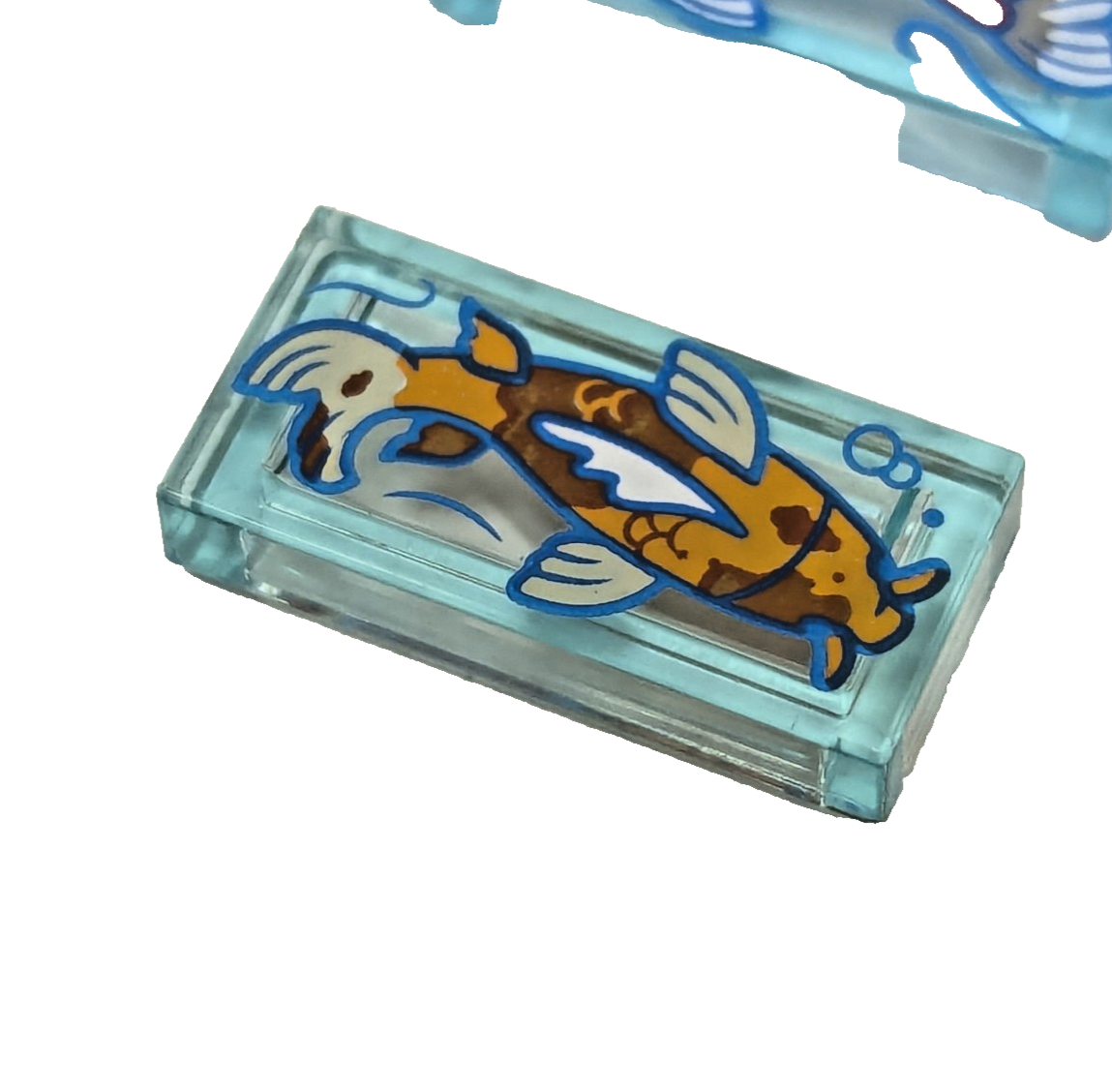 LEGO 1x2 Printed Tile x2 - Koi Fish - Garden Pond 10315 42639