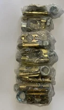 Lot of 6 Kwikset  6WAL Polished Brass Adjustable Latch