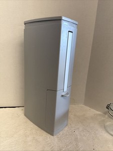 Slim Bathroom Trash Can 5L Pop-Up Lid Brush Holder RV Modern Grey White