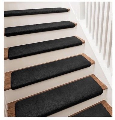 PURE ERA Carpet Stair Treads Ultra Plush 9.5'' X 30''Soft Bullnose