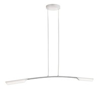 Led Pendelleuchte 2-Flg. HäNgeleuchte Powerled Weiss Metall 100Cm Lang