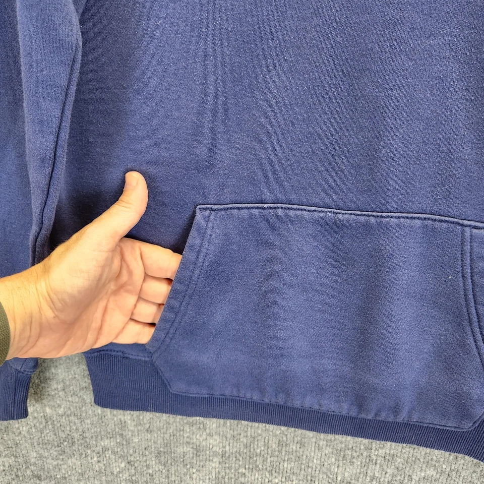 Hurley Hoodie Youth Size 18/20 Blue Pullover Colorful Logo Kangaroo Pocket - Image 2 of 4