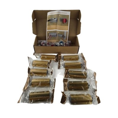 Push to Open Door Touch Latch 10 Pack Gold Magnetic Push Latches Cabinet Drawer