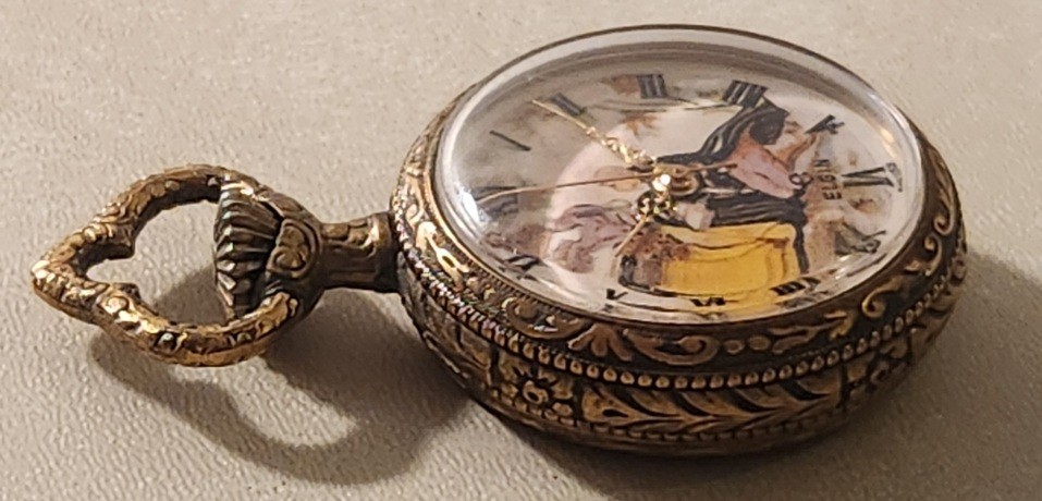 *RARE* Elgin Mini Automatic Pocketwatch with Vict… - image 5