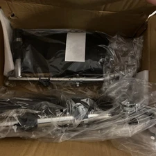 TAG 2750412P Wheelchair Legrest- Black Vinyl, Aluminum Footplate, 1 Pair