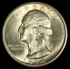 1934  25C Light Motto Washington Quarter- Scarce Variety Choice UNC- SMH-2301