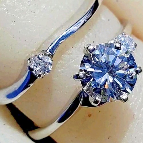 Original EARTH MINED DIAMOND Deco Platinum Engagement Ring Matching Band Set 5 - Picture 7 of 17