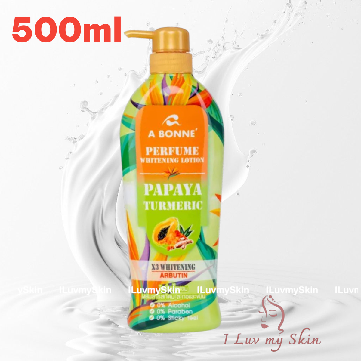 A Bonne Papaya Turmeric Perfume Whitening Lotion 500ml