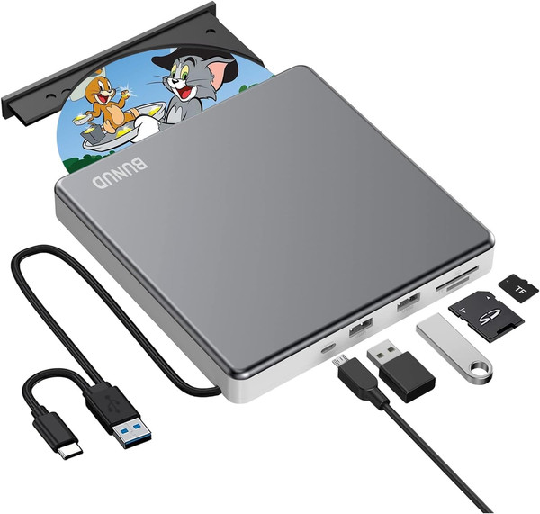 Unidad de DVD externa Superdrive USB C para lector de DVD USB 3.0 de Portátil