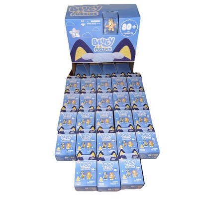 Bluey Fuzzies SURPRISE FIGURE 2 PACK- FULL CASE OF 23 Flocked 1.5  Mini 2026 NEW