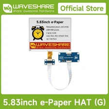 Waveshare 5.83inch E-Paper Display (G), E-ink Display 648 × 480 SPI Interface