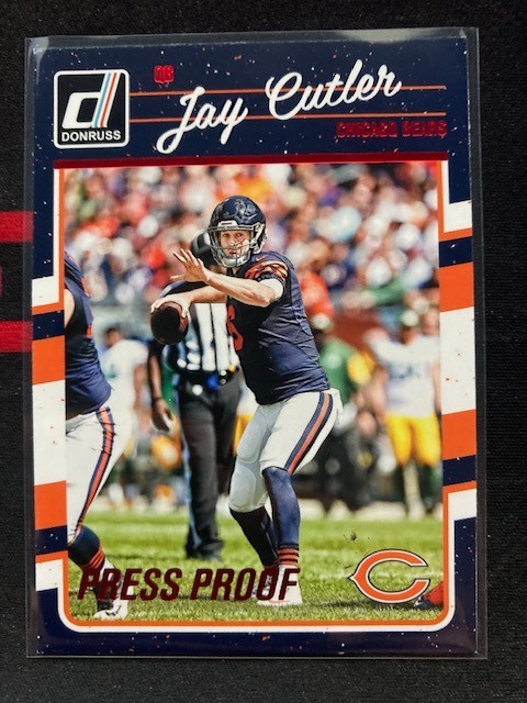 2016 Donruss Press Proof Red #49 Jay Cutler Bears