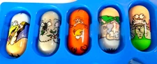 Mighty Beanz Lot of 6 Various Moose Enterprises