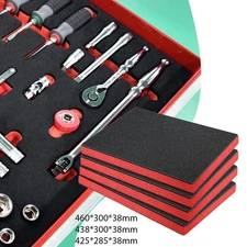 4x Tool Box Foam Inserts Tool Foam Sheets for Padding Hard Case Shipping