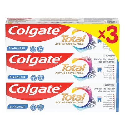 Colgate Total Prevention Natural White Zahnpasta 3er Pack 75ml Zahnweiß
