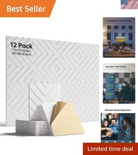 Sound Proof Foam Panels for Walls, 12 Pack Self-Adhesive Acoustic Panels, 12"...