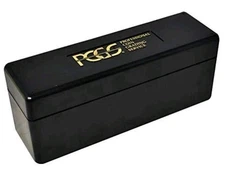 Official PCGS Storage Box for 20 Standard Slab Coin Holders - Black/Gold