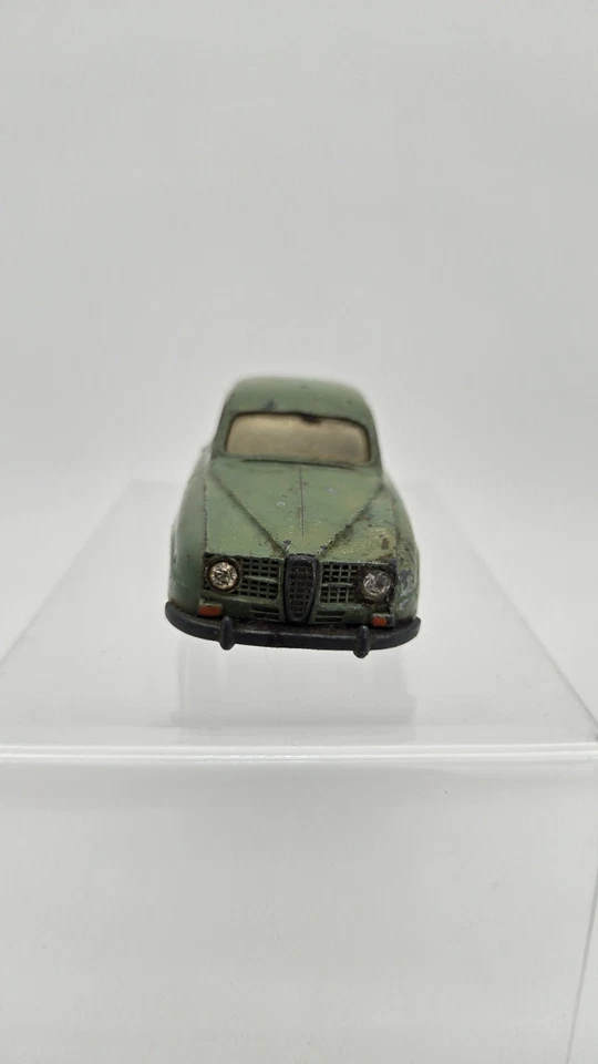 TEKNO (DENMARK) #827 SAAB 96  1:43 Scale Diecast Car Collectible Vtg Green Rare - Image 4 of 4