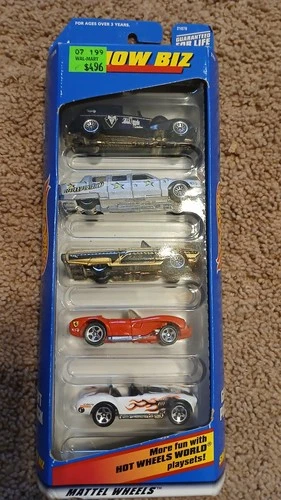 Hot Wheels 1998 Show Biz 21078 5-Car Gift Pack New In Package Free Shipping VTG