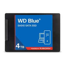 WD Blue SA510 2.5  /7mm SATA SSD 4TB Up to 560MB/s sequential read speed, 3D NAN