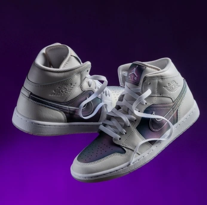 Nike Air Jordan 1 Mid SE Phantom Iridescent IH4107-030 Mens New