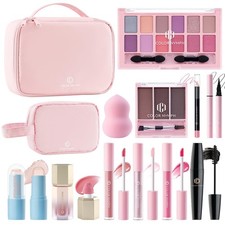 Color Nymph Makeup Sets for Women Teen Girls with 2-in-1 Travel Handbag, All ...