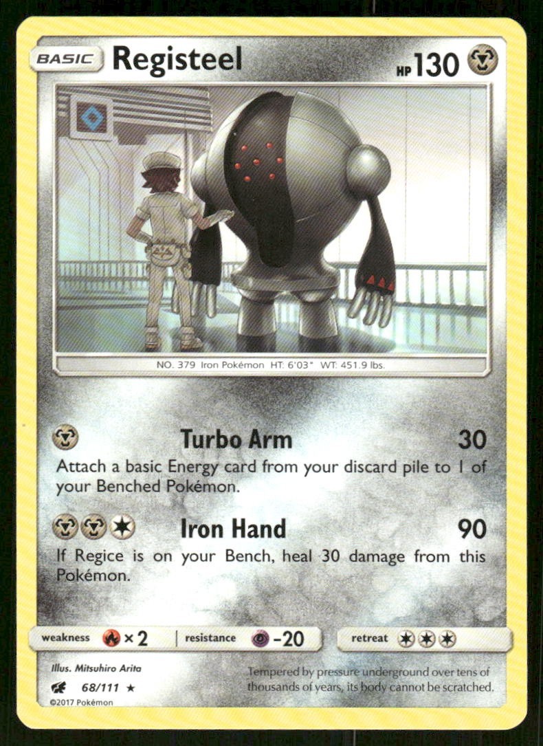 Pokemon Tcg Registeel #68 Pokemon Crimson Invasion LP