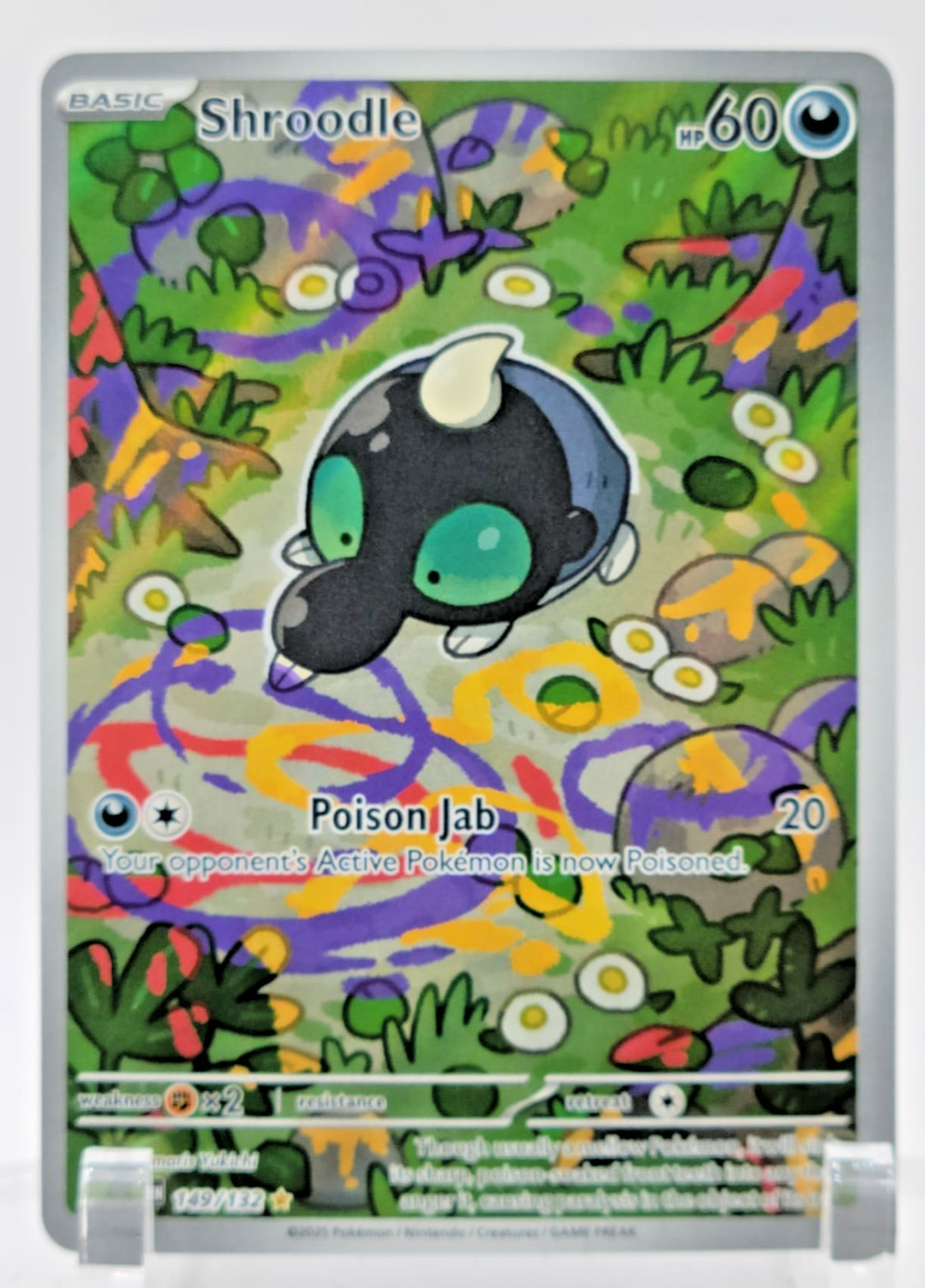 Pokemon TCG NM Near Mint Mega Evolution Shroodle 149/132 Illustration Rare