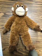 Build-A-Bear Workshop Monkey Plush Stuffed Animal Medium Brown BAB Paw Toy