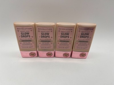 4x REVOLUTION BRIGHT LIGHT GLOW DROPS STAR DEW GOLD 0.77oz EACH SEALED MR 809